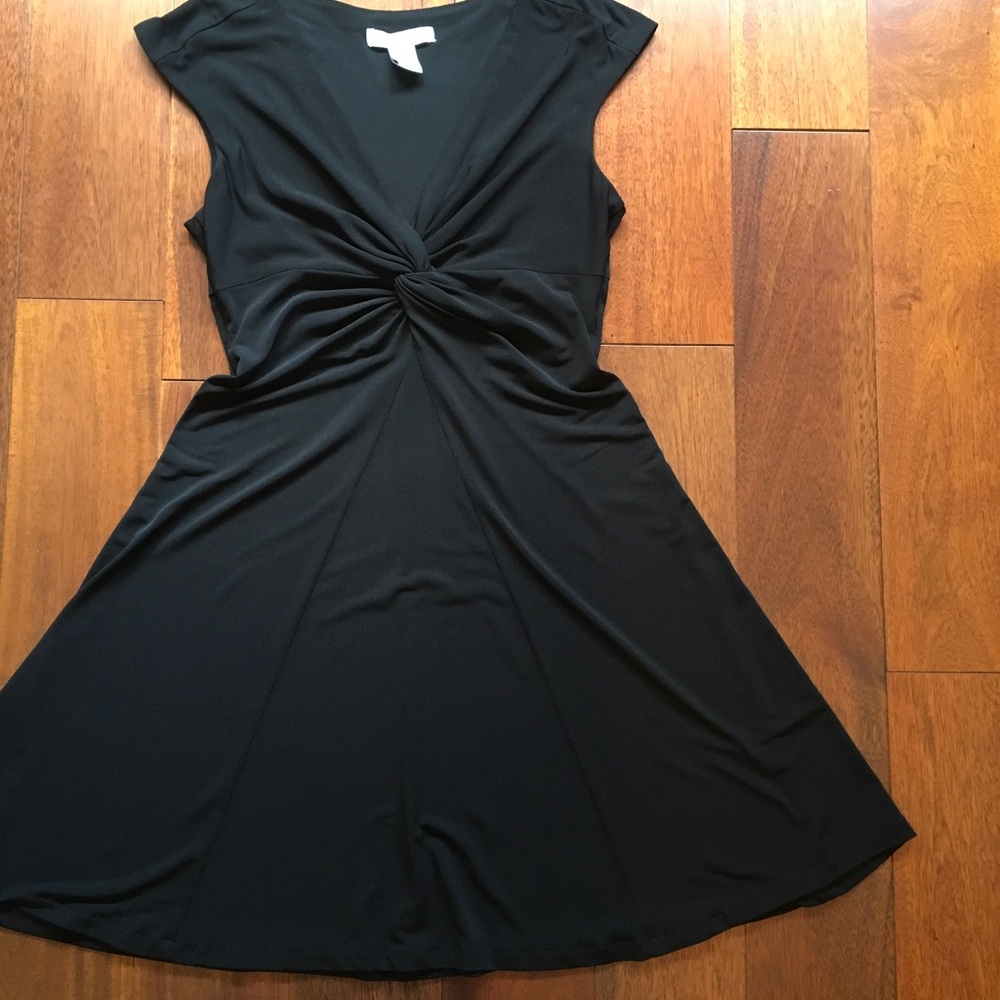 WHBM Twist Front Little Black Dress